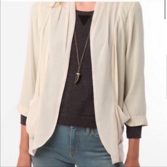 Urban Outfitters silence + noise Burgundy Maroon Draped Blazer Cardigan Large - Picture 12 of 12